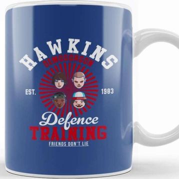Baskı Dükkanı Stranger Things Hawkins Demogorgon Defence Kupa