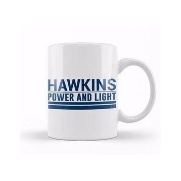 Baskı Dükkanı Stranger Things Hawkins Power And Light Kupa