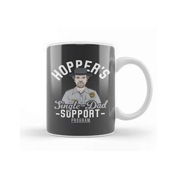 Baskı Dükkanı Stranger Things Hoppers Single Dad Support Network Kupa