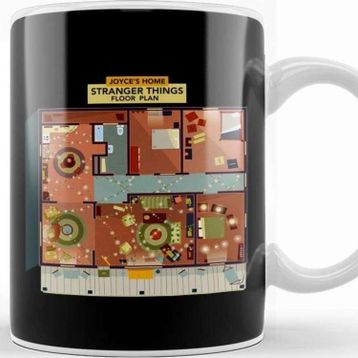Baskı Dükkanı Stranger Things Joyces House Floor Plan Kupa