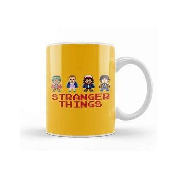 Baskı Dükkanı Stranger Things Pixel Characters 2 Kupa