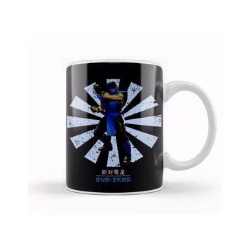Baskı Dükkanı Sub Zero Retro Japanese Mortal Kombat Kupa