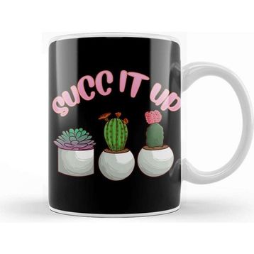 Baskı Dükkanı Succulent Porselen Kupa
