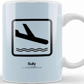 Baskı Dükkanı Sully Movie Silhouette Kupa