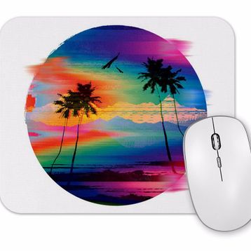 Baskı Dükkanı Summer Glitch Mouse Pad