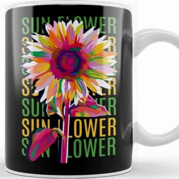 Baskı Dükkanı Sun Flowers Kupa
