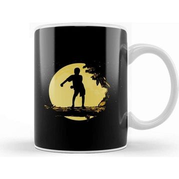 Baskı Dükkanı Sunset Flossing Silhouette Kupa