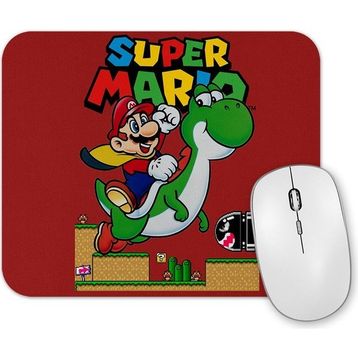 Baskı Dükkanı Super Mario E Yoshi Mouse Pad