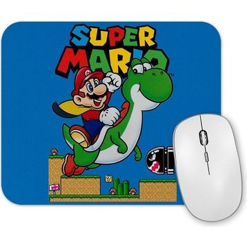 Baskı Dükkanı Super Mario E Yoshi Mouse Pad