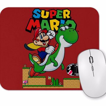 Baskı Dükkanı Super Mario E Yoshi Mouse Pad