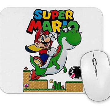 Baskı Dükkanı Super Mario E Yoshi Mouse Pad