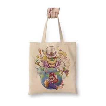 Baskı Dükkanı Super Mario Odyssey Bez Çanta