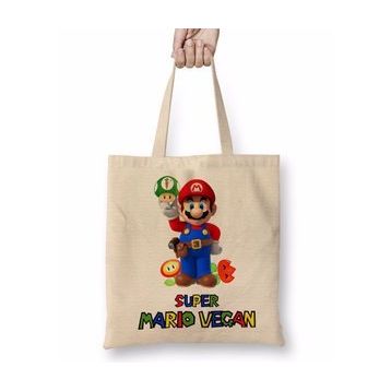 Baskı Dükkanı Super Mario Vegan Bez Çanta