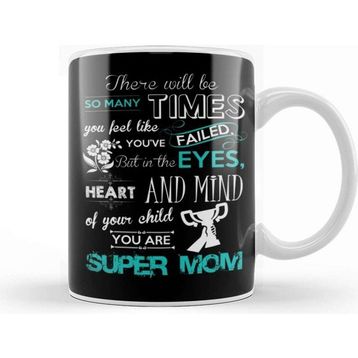 Baskı Dükkanı Super Mom Süper Anne Kupa