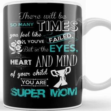 Baskı Dükkanı Super Mom Süper Anne Kupa