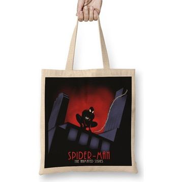 Baskı Dükkanı Superheros Spider The Animated 01 Bez Çanta