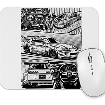 Baskı Dükkanı Supra Details White Background Mouse Pad