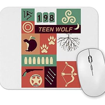 Baskı Dükkanı Teen Wolf Piktogram Mouse Pad