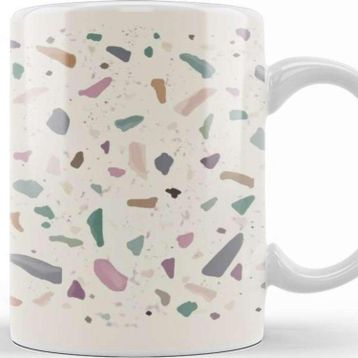 Baskı Dükkanı Terrazzo Texture Tasse Kupa