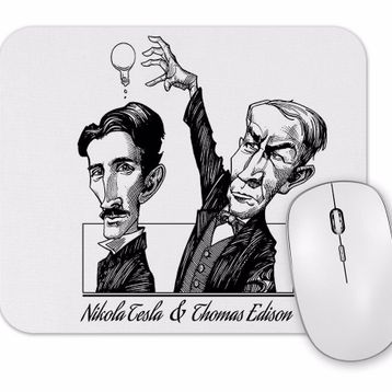 Baskı Dükkanı Tesla ve Edison Mouse Pad