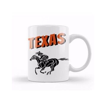 Baskı Dükkanı Texas Vintage Retro Rainbow Style Kupa