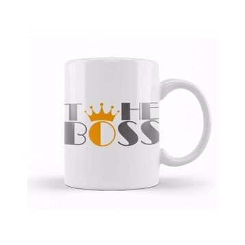 Baskı Dükkanı The Boss Crown Kupa