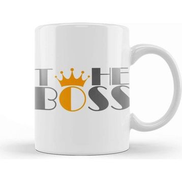 Baskı Dükkanı The Boss Crown Kupa