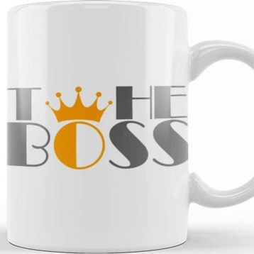 Baskı Dükkanı The Boss Crown Kupa