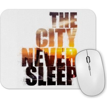 Baskı Dükkanı the City Never Sleep Mouse Pad