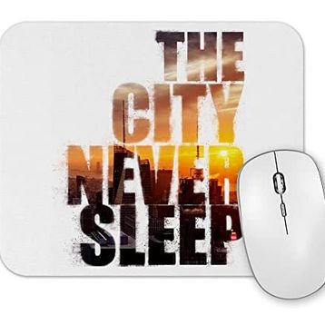Baskı Dükkanı the City Never Sleep Mouse Pad