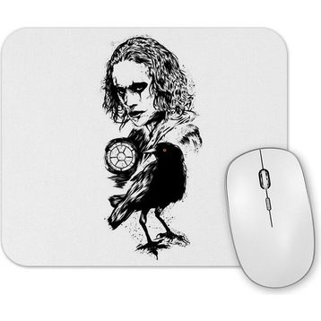 Baskı Dükkanı the Crow Face Mouse Pad