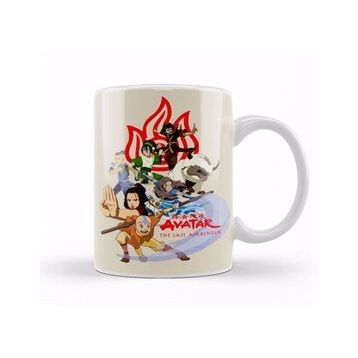Baskı Dükkanı The Gaang Avatar The Last Airbender Beyaz 330 ml Porselen Kupa Bardak