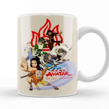 Baskı Dükkanı The Gaang Avatar The Last Airbender Beyaz 330 ml Porselen Kupa Bardak