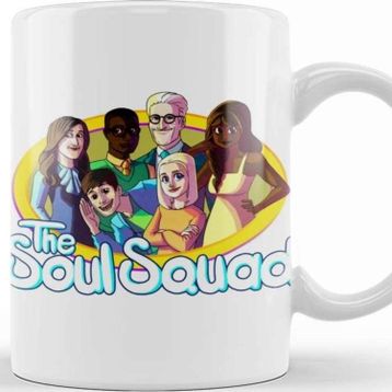 Baskı Dükkanı The Good Place The Soul Squad 01 Beyaz 330 ml Porselen Kupa Bardak