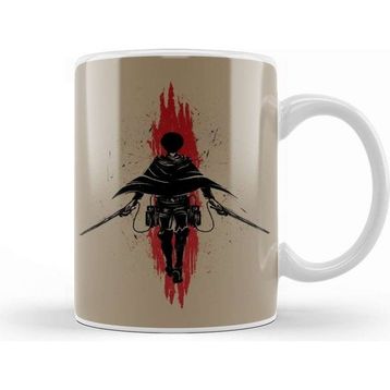 Baskı Dükkanı The Hope Of Mankind Eren Jaeger Attack On Titan Beyaz 330 ml Porselen Kupa Bardak