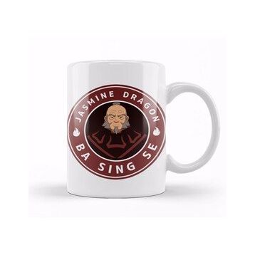 Baskı Dükkanı The Jasmine Dragon Uncle Iroh Avatar Beyaz 330 ml Porselen Kupa Bardak