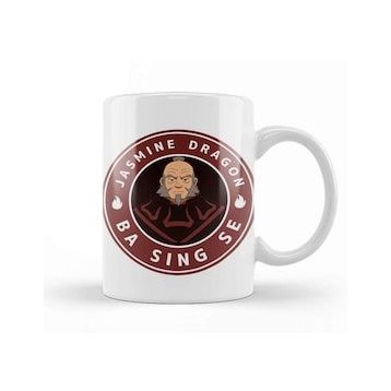 Baskı Dükkanı The Jasmine Dragon Uncle Iroh Avatar Beyaz 330 ml Porselen Kupa Bardak