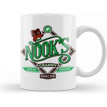 Baskı Dükkanı The Nook's Cranny Animal Crossing Porselen Beyaz Kupa Bardak