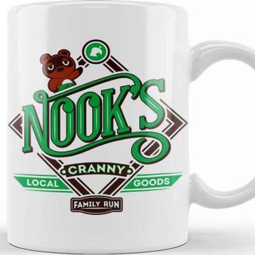 Baskı Dükkanı The Nook's Cranny Animal Crossing Porselen Beyaz Kupa Bardak