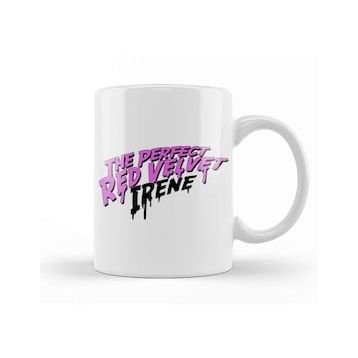 Baskı Dükkanı The Perfect Red Velvet Irene Beyaz 330 ml Porselen Kupa Bardak