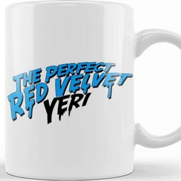 Baskı Dükkanı The Perfect Red Velvet Yeri Beyaz 330 ml Porselen Kupa Bardak