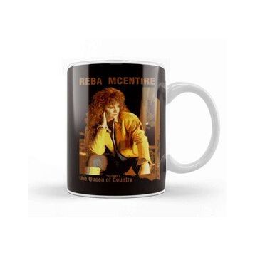Baskı Dükkanı The Queen Of Country Reba Mcentire Beyaz 330 ml Porselen Kupa Bardak