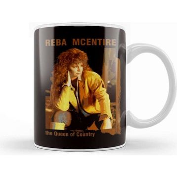 Baskı Dükkanı The Queen Of Country Reba Mcentire Beyaz 330 ml Porselen Kupa Bardak