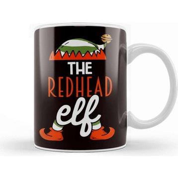 Baskı Dükkanı The Redhead Elf Ginger Red Haired Red Head Irish Kupa