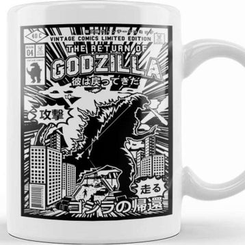 Baskı Dükkanı The Return of Godzilla Comic Book Covers Kupa