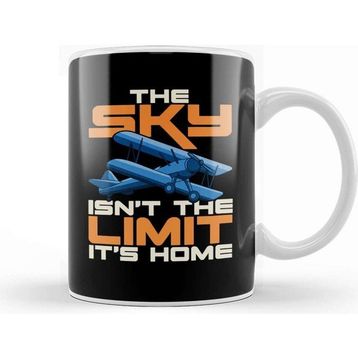 Baskı Dükkanı The Sky is Yours Fighter Pilot Kupa