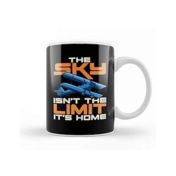 Baskı Dükkanı The Sky is Yours Fighter Pilot Kupa