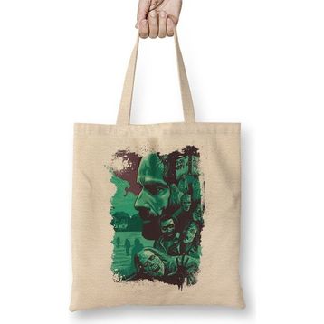 Baskı Dükkanı the Walking Dead Illustration Bez Çanta