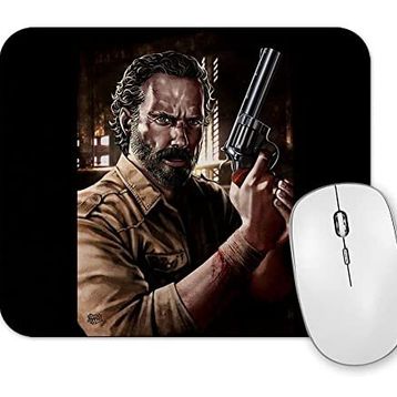 Baskı Dükkanı the Walking Dead Rick Çizim Mouse Pad