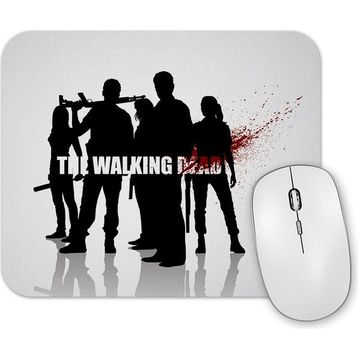 Baskı Dükkanı the Walking Dead Siyah Beyaz Mouse Pad